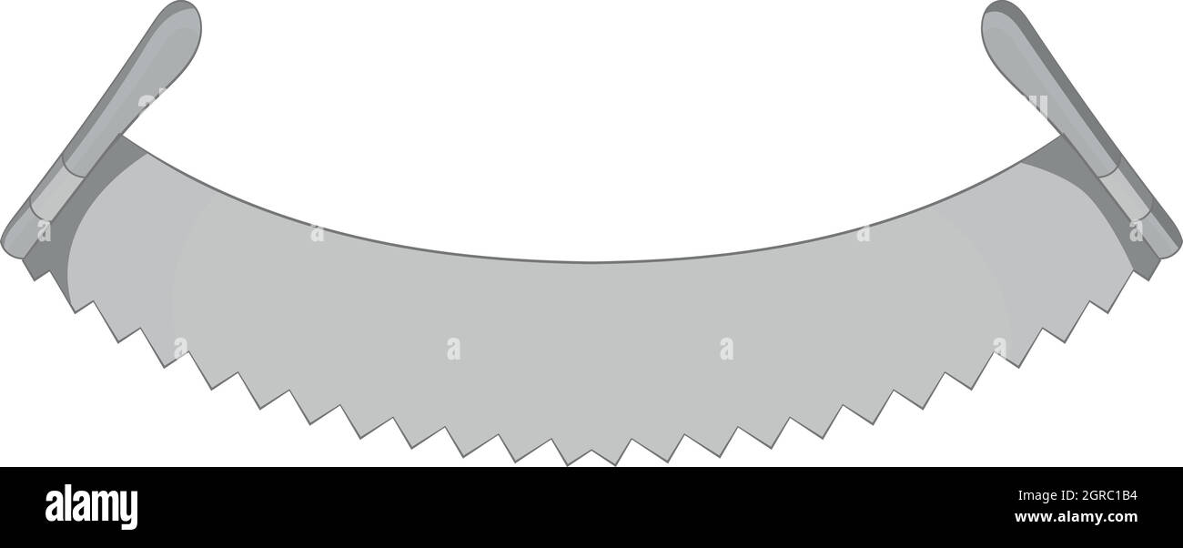 Zwei Mann sah monochromen Stil Symbol, schwarz Stock Vektor