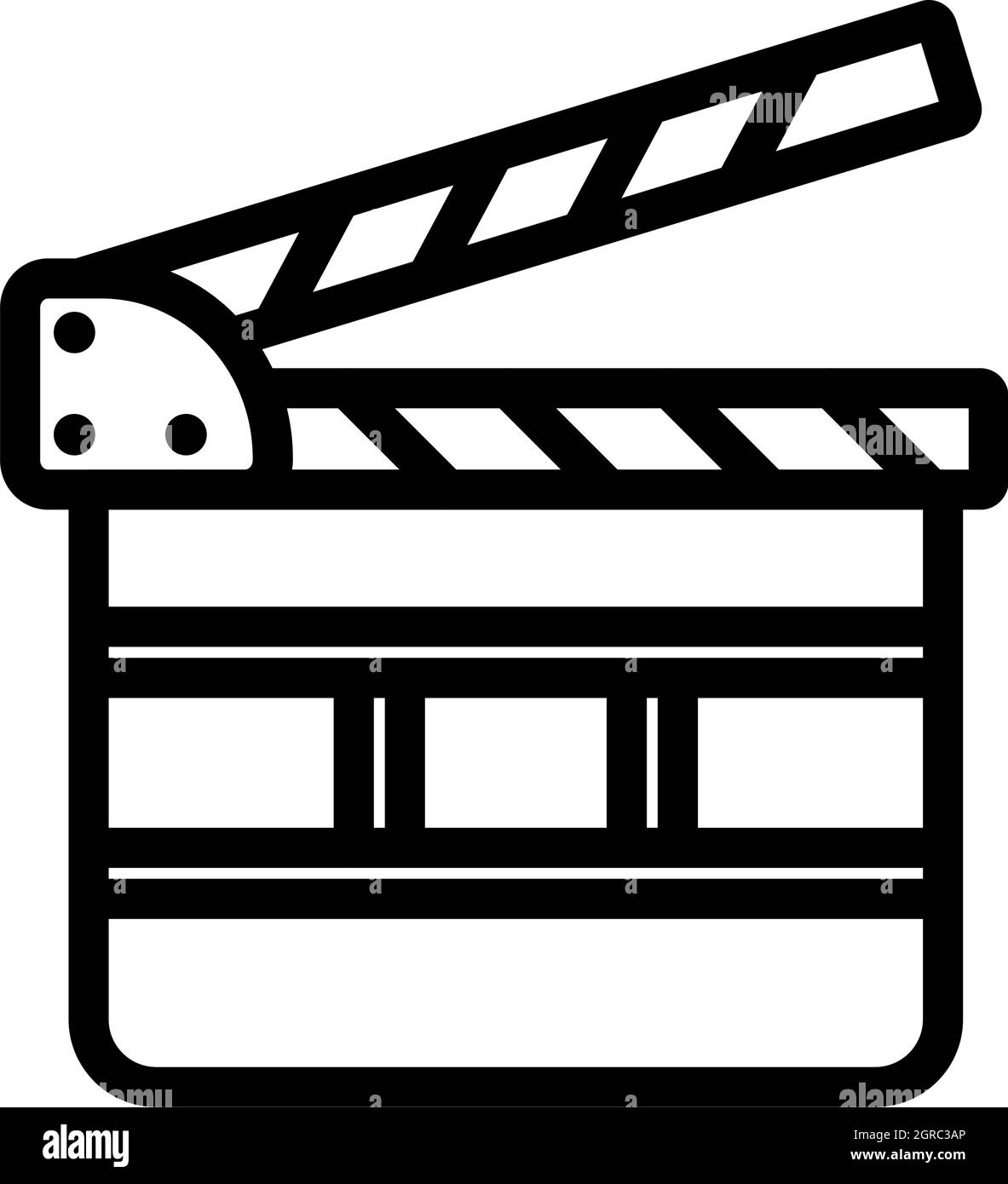 Symbol Für Die Spielfilmtafel Stock Vektor