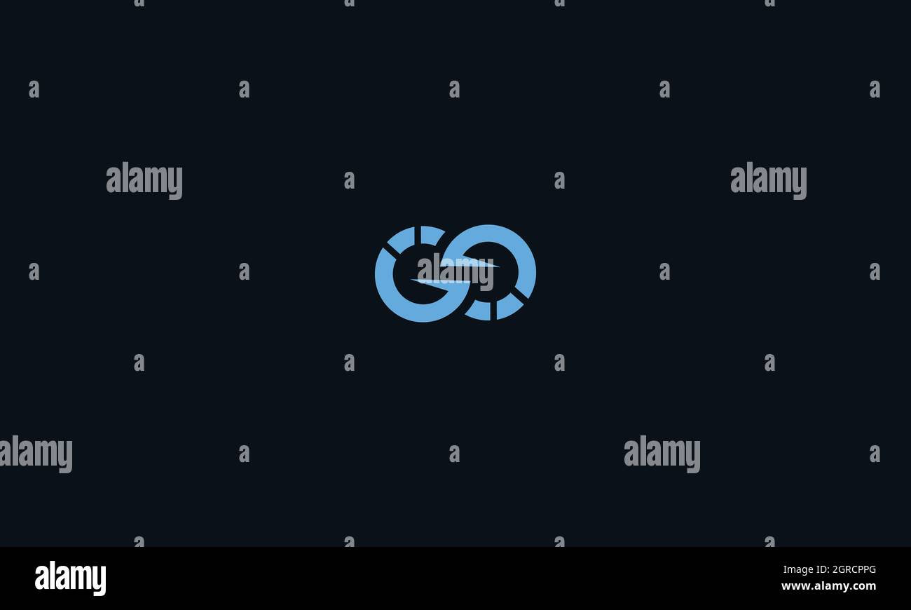 BUCHSTABEN GG-LOGO-DESIGN MIT NEGATIVEM RAUTEFFEKT FÜR DIE ILLUSTRATION VERWENDEN Stock Vektor