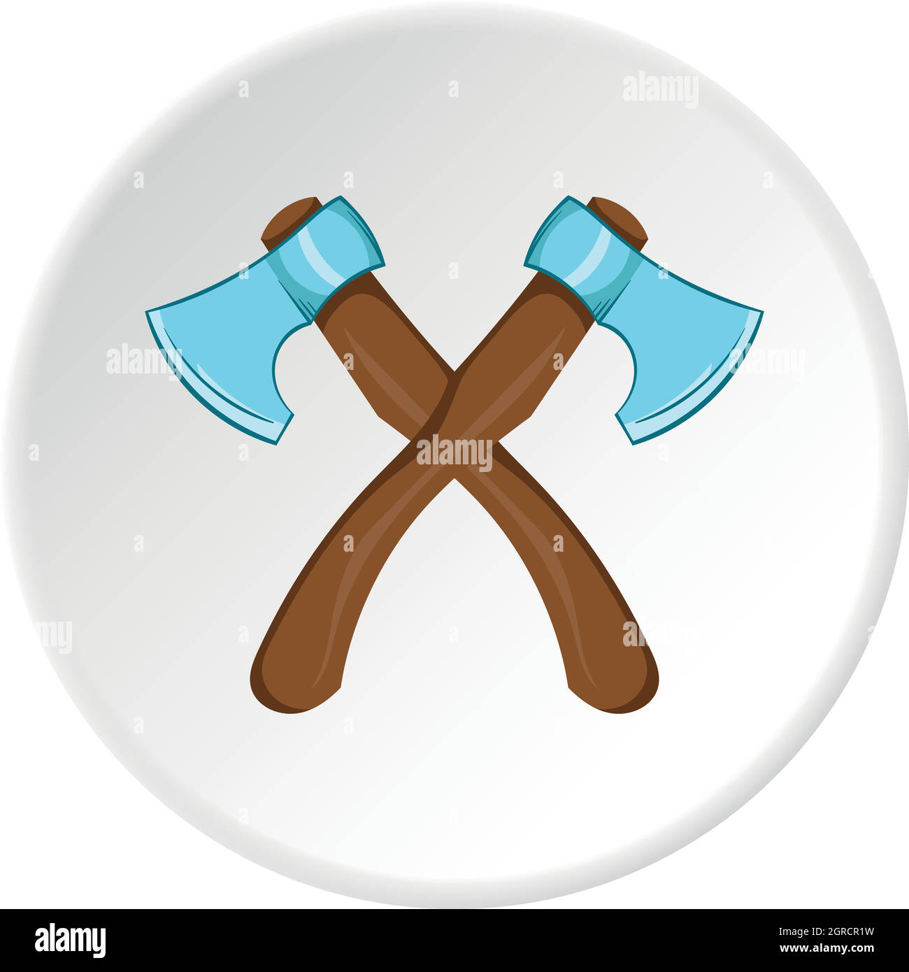 Zwei Achsen Symbol, Cartoon-Stil Stock Vektor