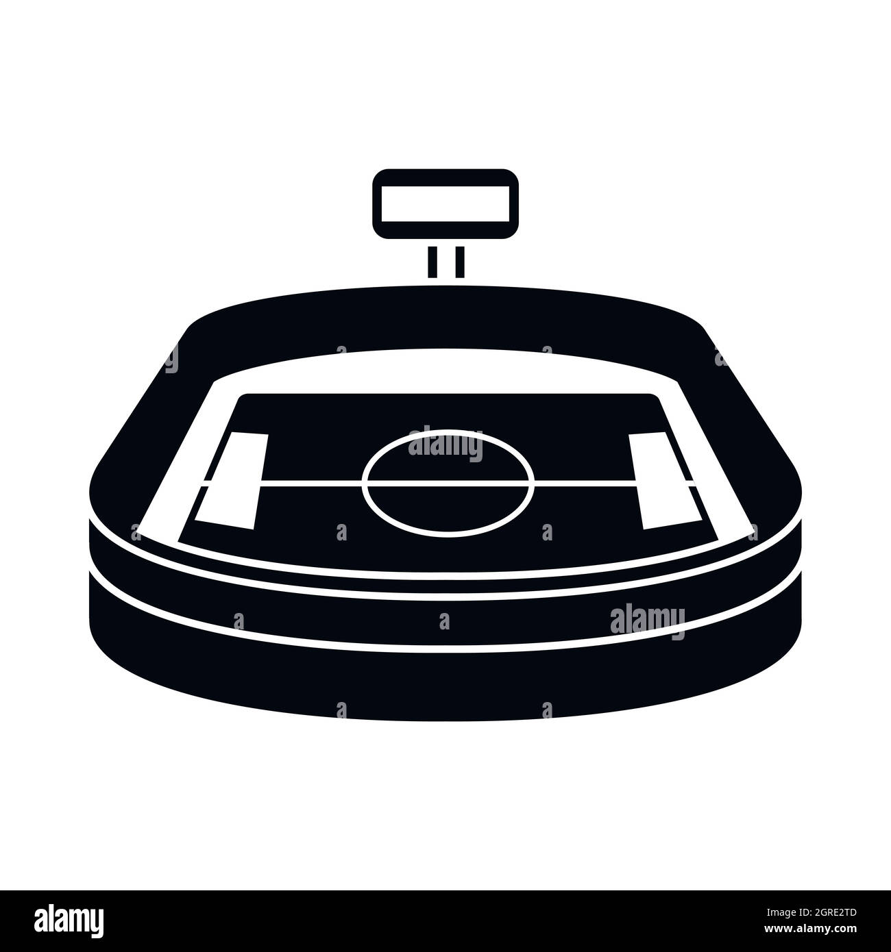 Stadion-Symbol im einfachen Stil Stock Vektor