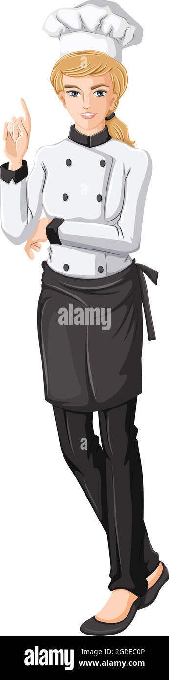 Eine Köchin Stock Vektor