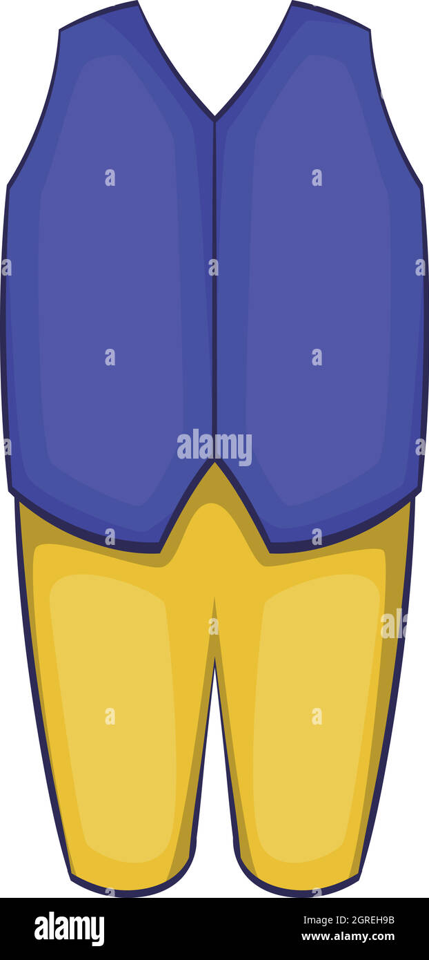 Man traditionelle Schweden Kostüm Symbol, Cartoon-Stil Stock Vektor