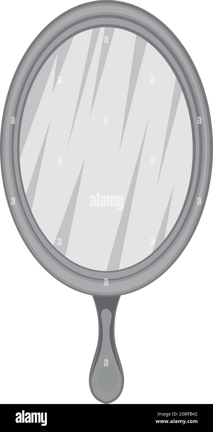 Spiegel-Symbol, monochrome Blackstyle Stock Vektor