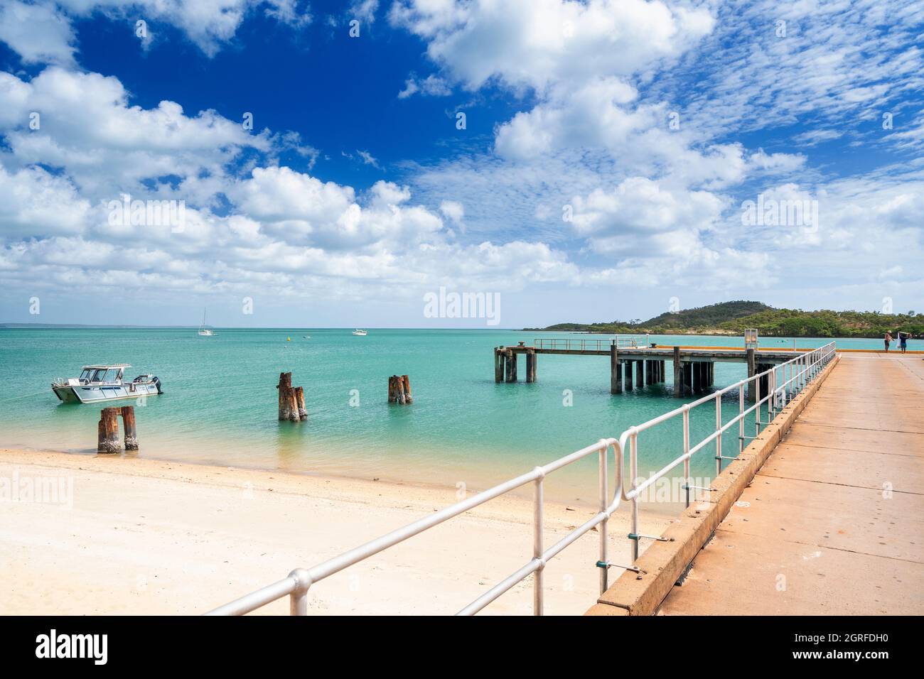 Seisia Jetty am Seisia Beach, Cape York Peninsula, Far North Queensland, Australien Stockfoto