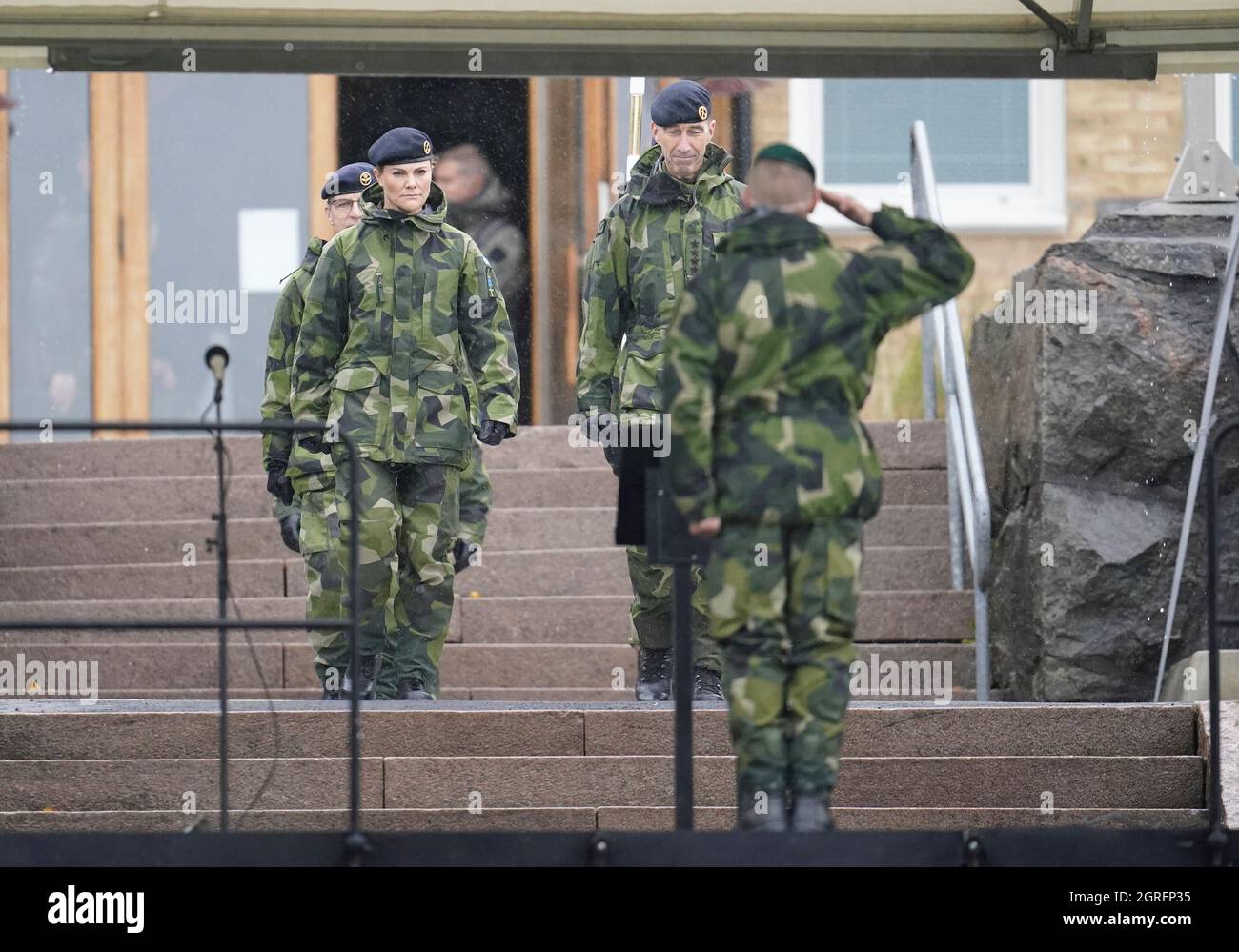 Kronprinzessin Victoria bei der Einweihung des Amphibienregiments Alvsborg (AMF 4) in Göteborg, Schweden, am 1. Oktober 2021. Foto: Bjorn Larsson Rosvall / TT Code 9200 Stockfoto Kronprinzessin Victoria bei der Einweihung des Amphibienregiments Alvsborg (AMF 4) in Göteborg, Schweden, am 1. Oktober 2021. Foto: Bjorn Larsson Rosvall / TT Code 9200 Stockfoto