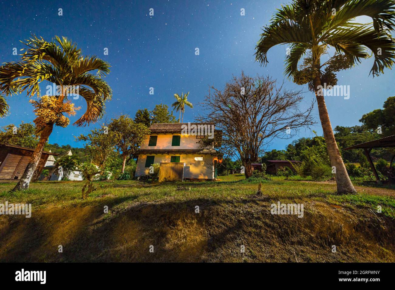 Frankreich, Französisch-Guayana, Saül, Parc Amazonien de Guyane, Apotheke unter dem Sternenhimmel Stockfoto Frankreich, Französisch-Guayana, Saül, Parc Amazonien de Guyane, Apotheke unter dem Sternenhimmel Stockfoto