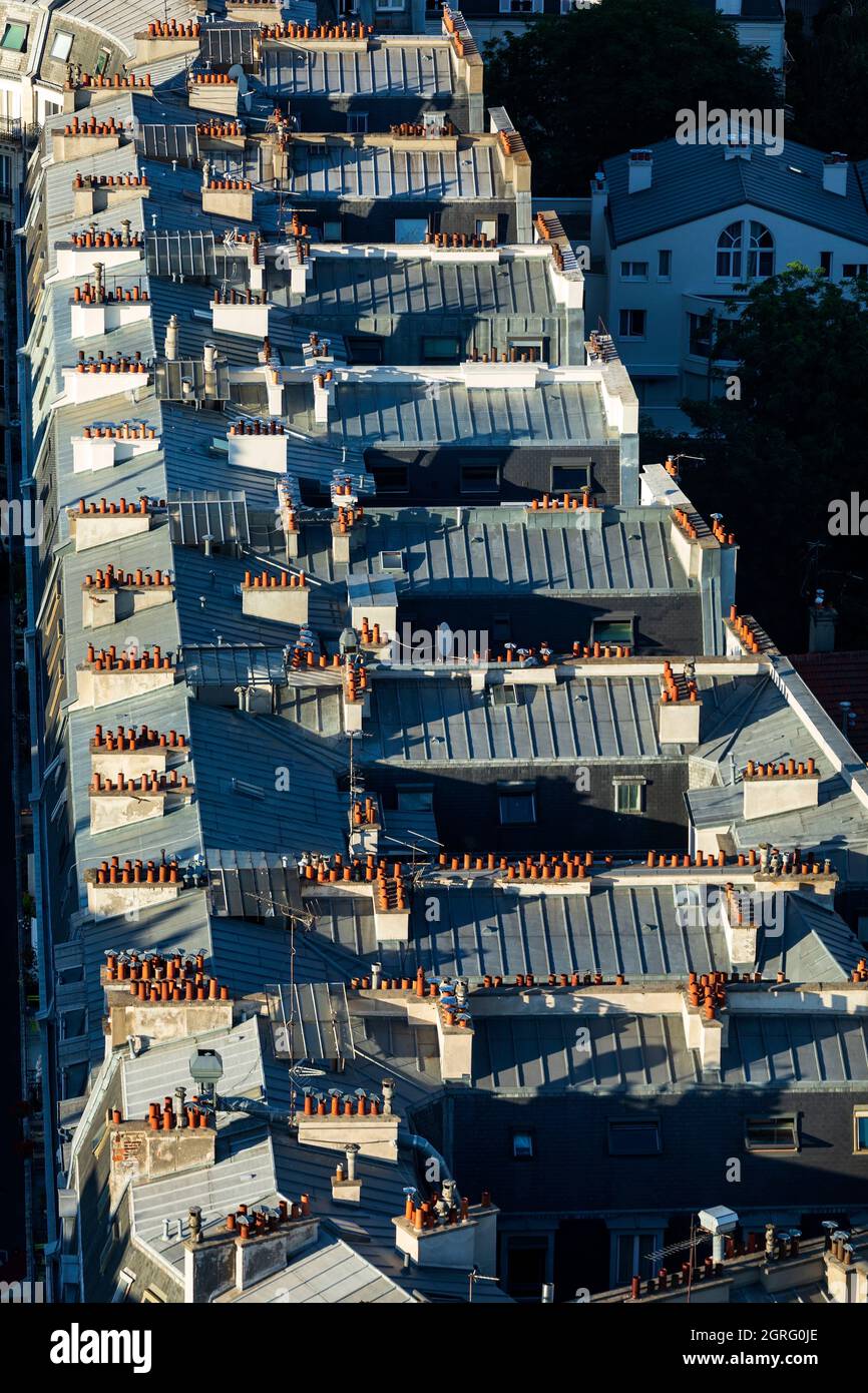 Frankreich, Paris, Ternes-Viertel, Kupferdach Stockfoto