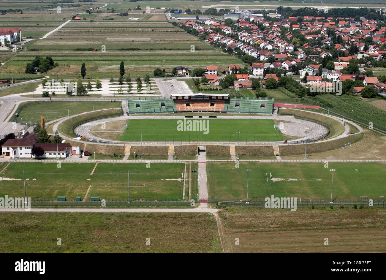 Stadion Radnik in Velika Gorica, Kroatien Stockfoto