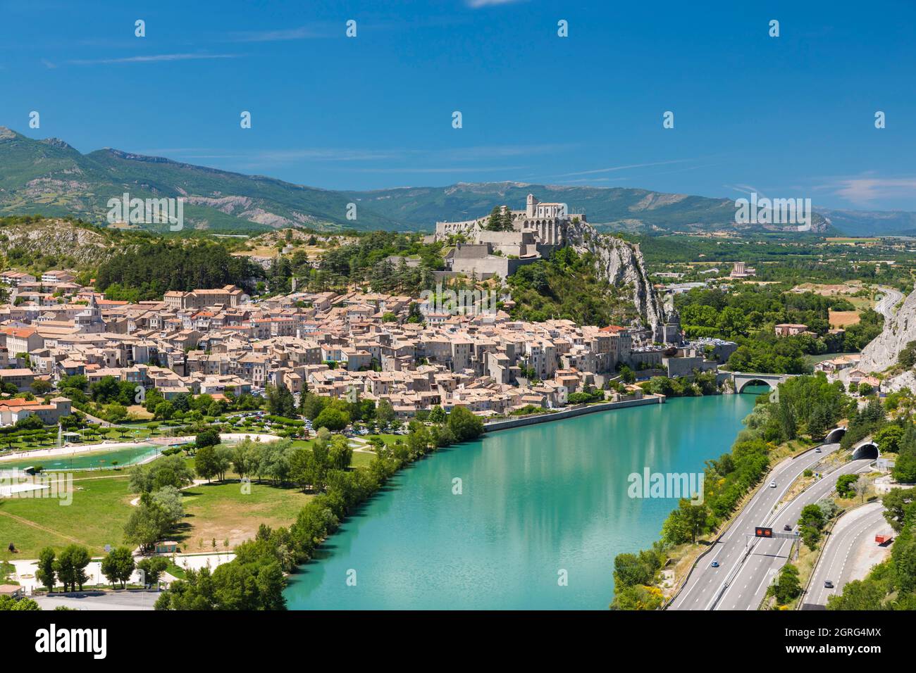 Frankreich, Alpes de Haute Provence Sisteron Stockfoto