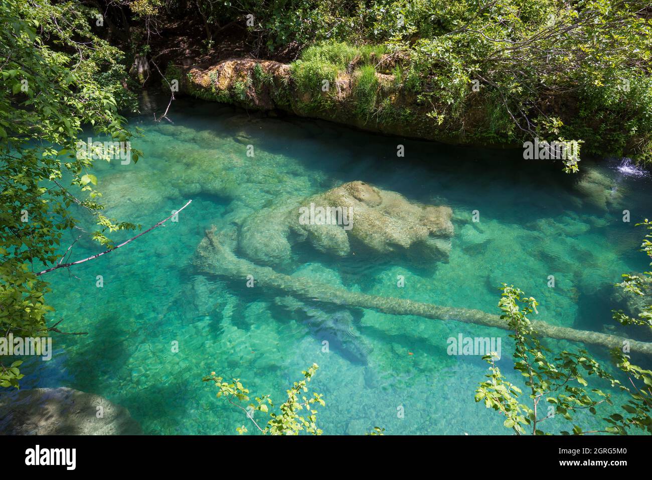 France, Var, Pays de Fáyence, Montauroux, Tuves-Brücke oder Gabres-Brücke Stockfoto