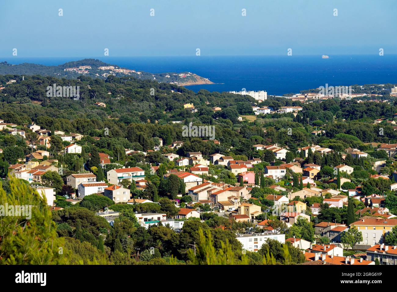 Frankreich, Var, Toulon Bay, die Halbinsel Saint Mandrier Stockfoto