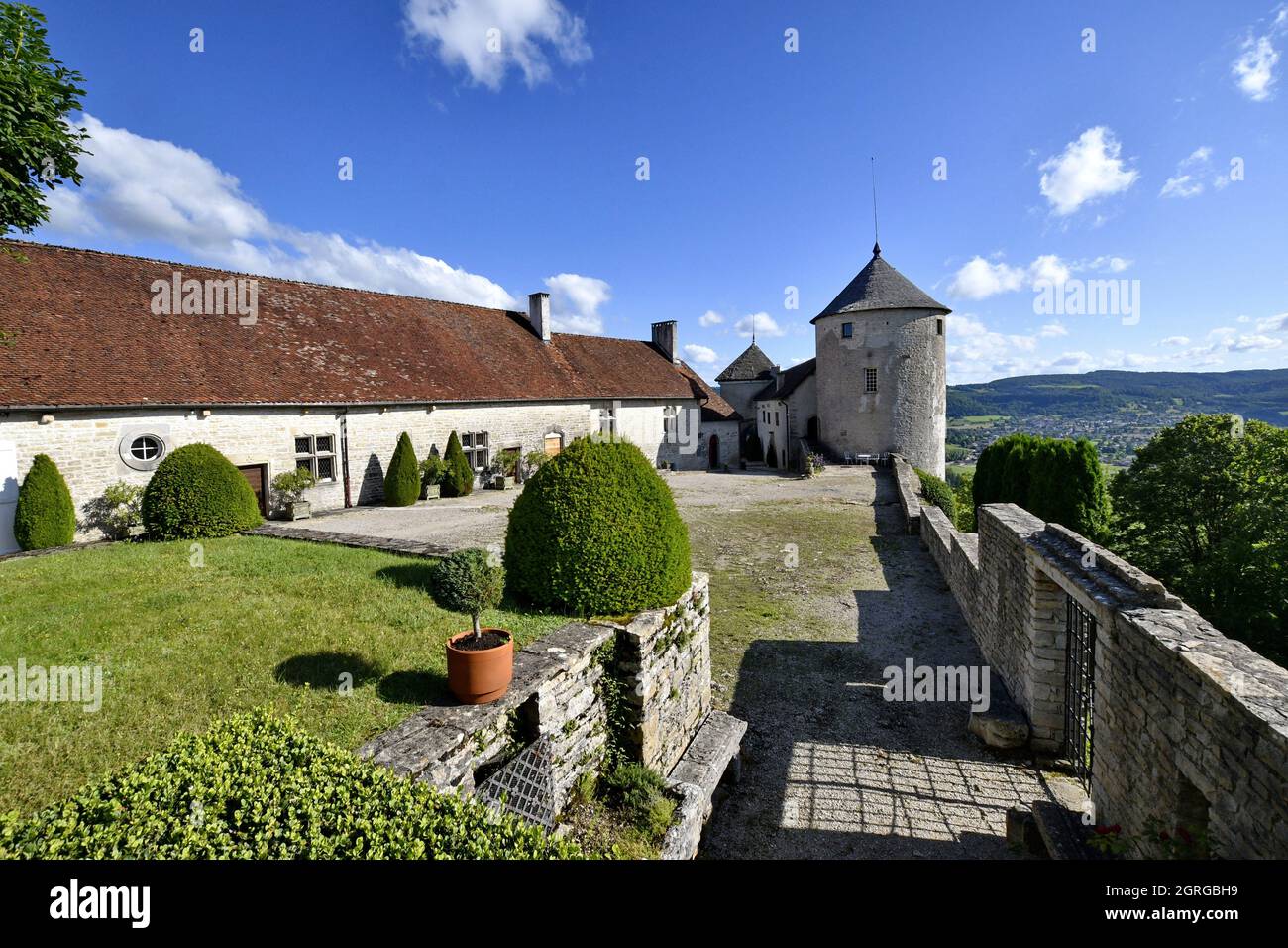Frankreich, Doubs, Belvoir, Schloss, Tourismus, Historisches Erbe Stockfoto