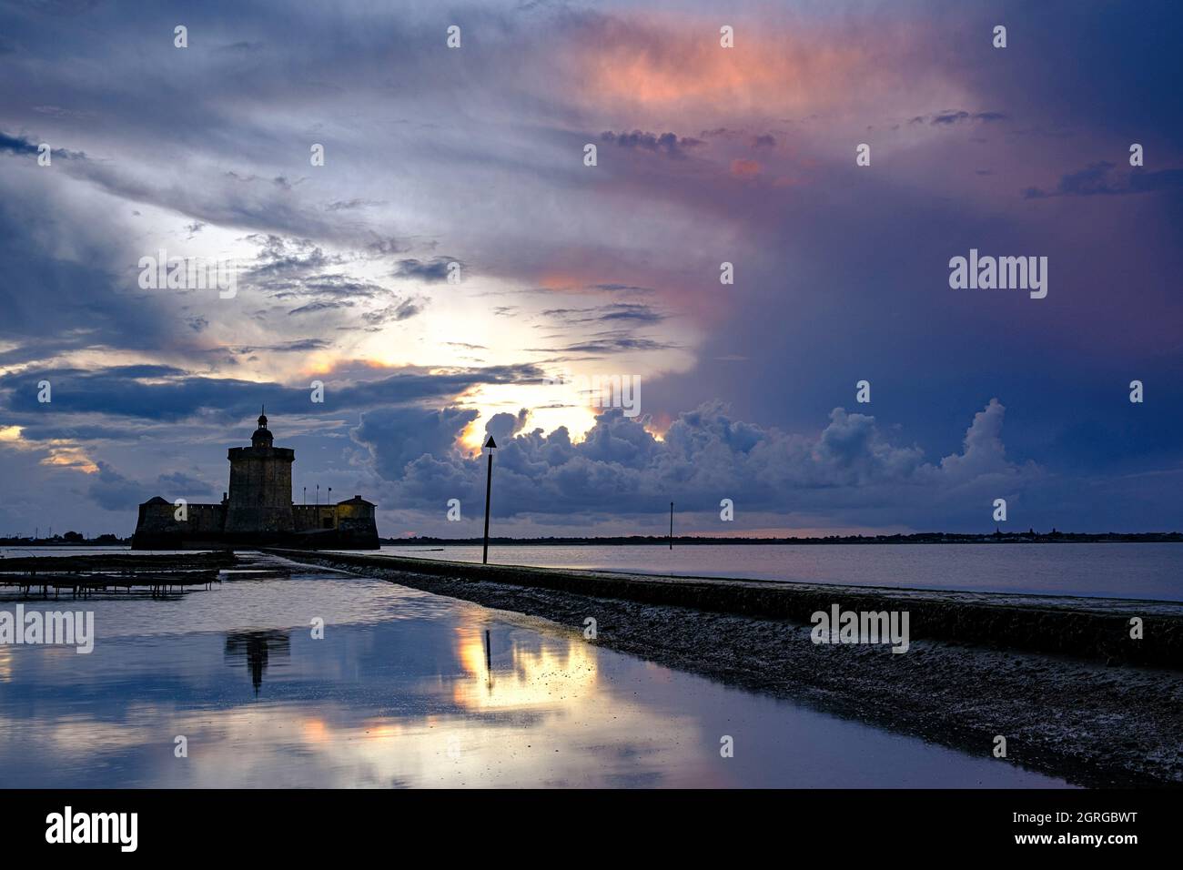 Frankreich, Charente-Maritime, Insel Oleron, Bourcefranc-le-Chapus, Fort Louvois, 17. Jahrhundert Stockfoto