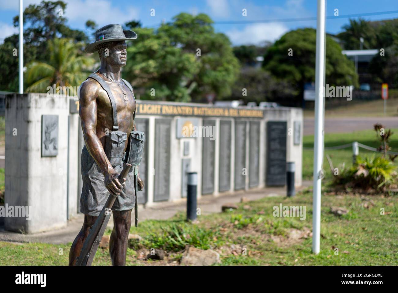 Thursday Island Light Infantry und RSL Memorial, Thursday Island, Torres Straits, Far North Queensland, Australien Stockfoto