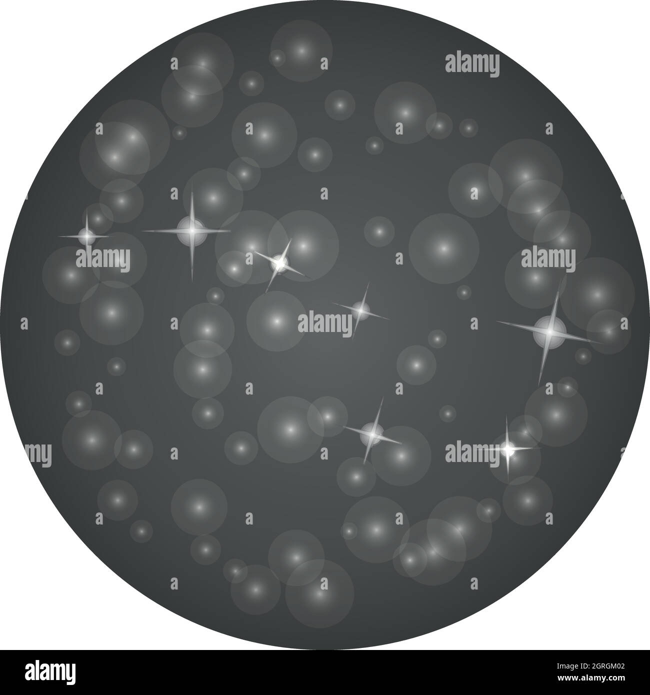 Leuchtende Blase Universen Fraktale Symbol für mehrere Stock Vektor