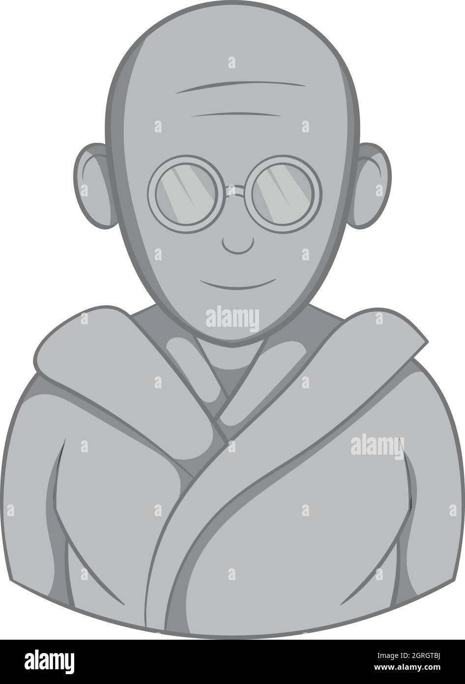 Indische männliche Symbol, schwarz Stil Monochrom Stock Vektor