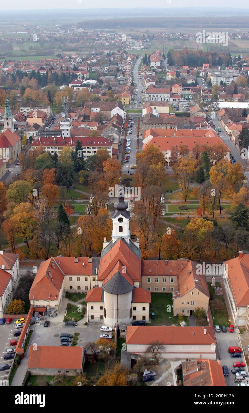 Kathedrale der Heiligen Teresa von Avila in Bjelovar, Kroatien Stockfoto