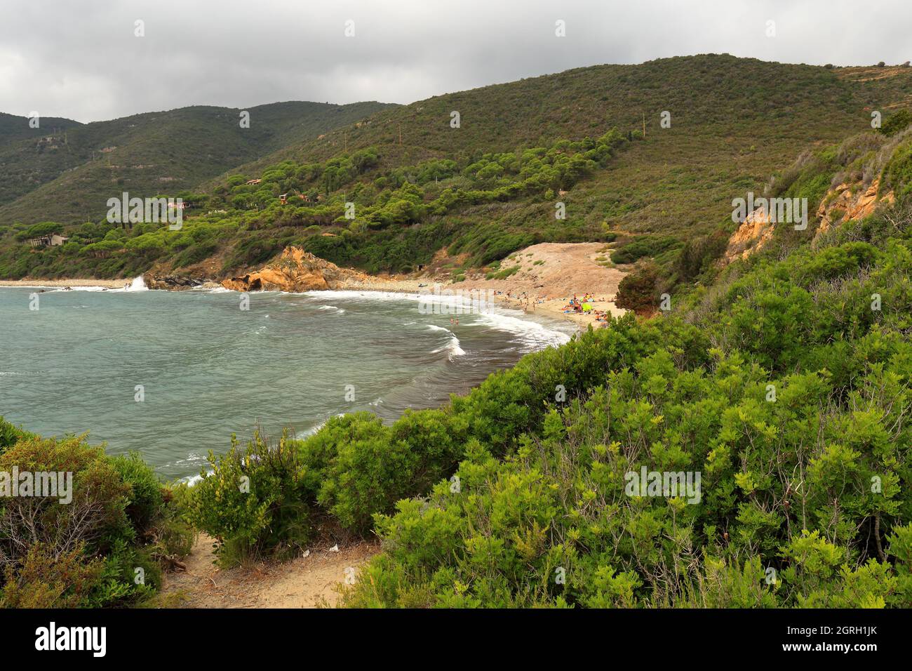 Seascape bei Lacona, Insel Elba, Toskana, Italien Stockfoto