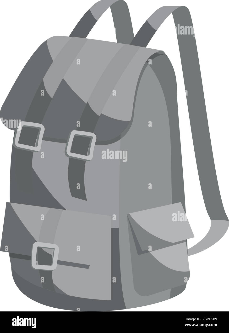 Jagd-Rucksack-Symbol, monochrome Blackstyle Stock Vektor