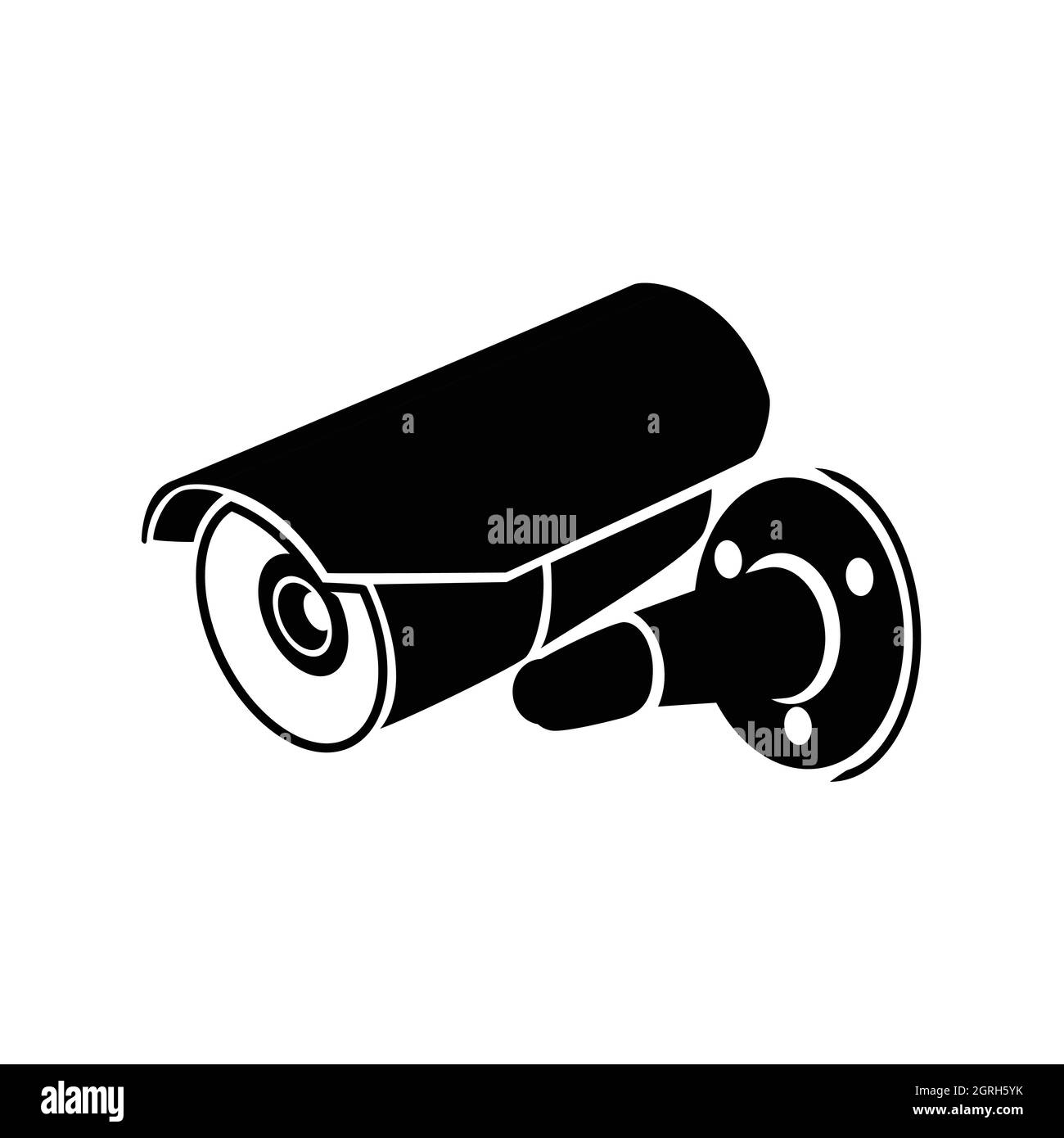 CCTV-Kamerasymbol für die Beobachtung. Überwachungskamera. Vektorgrafik Stock Vektor