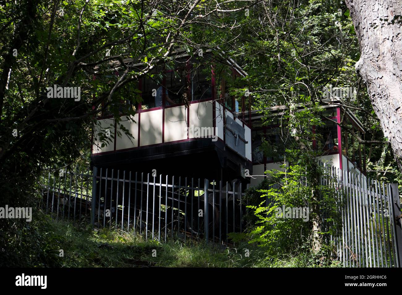 Die Klippenbahn Babbacombe in Babbacombe, Torquay, England Stockfoto