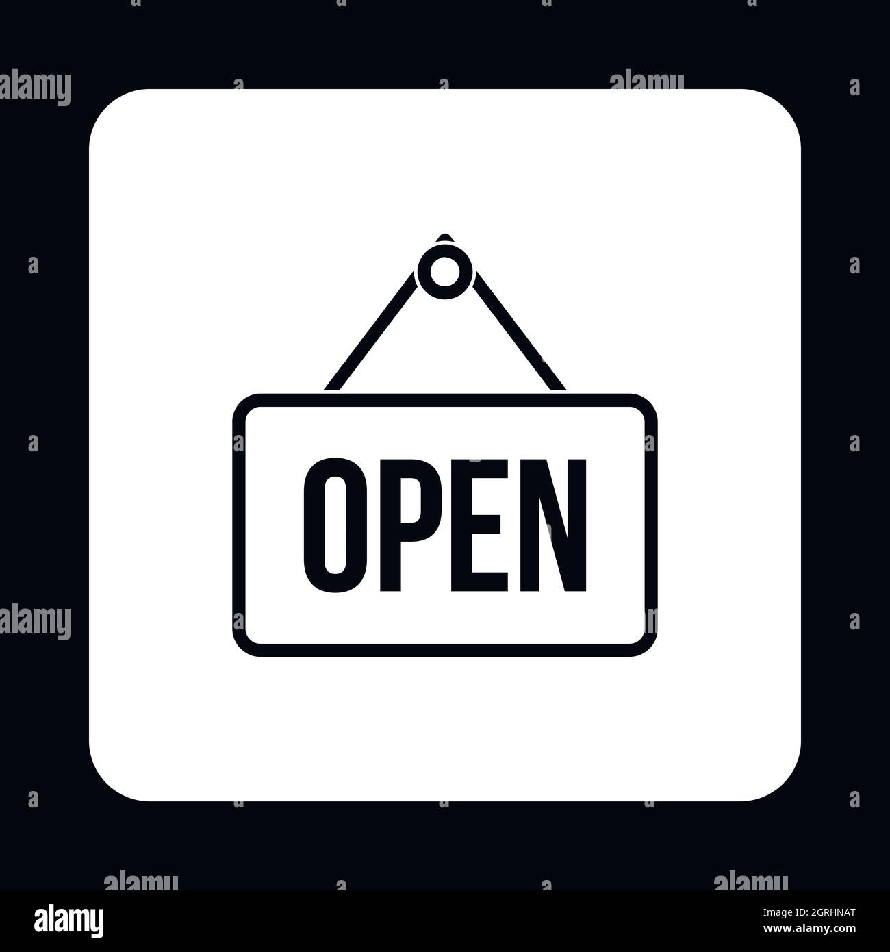 Offenes ladenschild Stock-Vektorgrafiken kaufen - Alamy