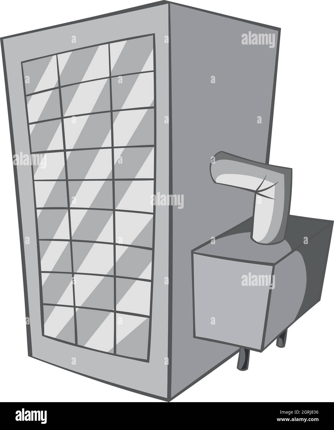 Maschine verschütten Bier Symbol, schwarz Stil Monochrom Stock Vektor