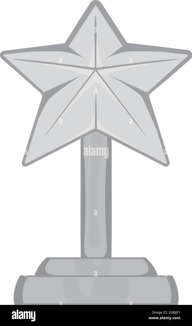 Award-Stern-Symbol, monochrome Blackstyle Stock Vektor