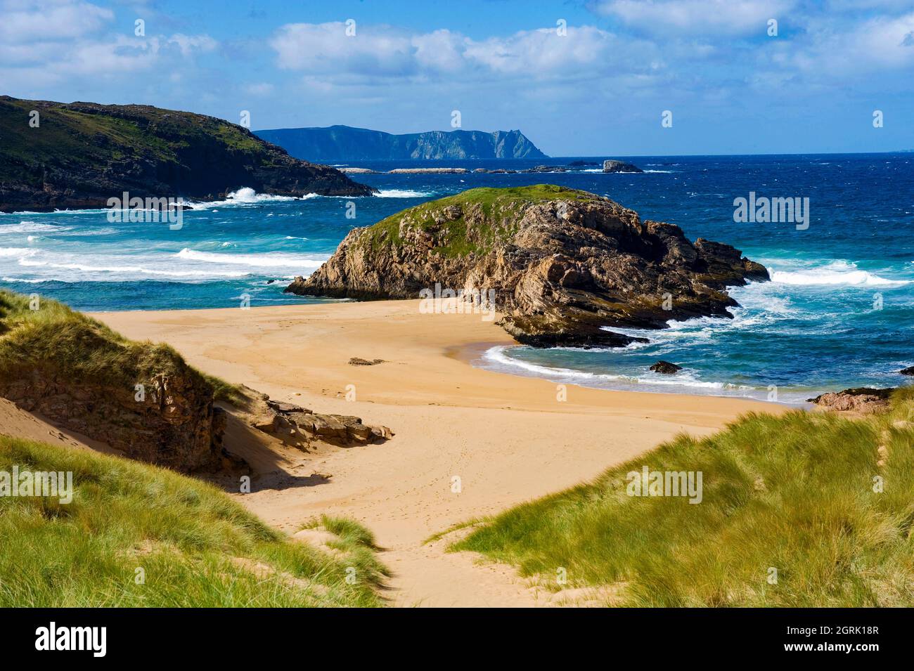 The Murder Hole in Boyeeghter Bay , Melmore Head, Rosguill, County Donegal, Irland Stockfoto