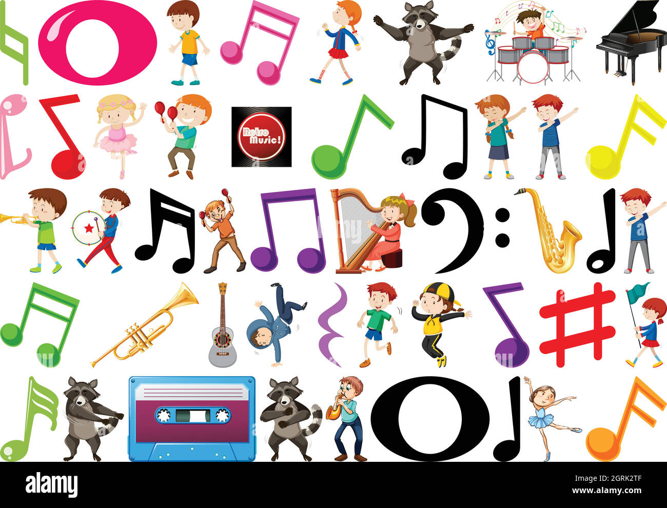 Satz von Schleimelementen Stock Vektor