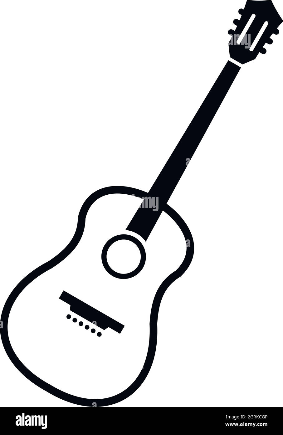 Charango Symbol, einfachen Stil Stock Vektor