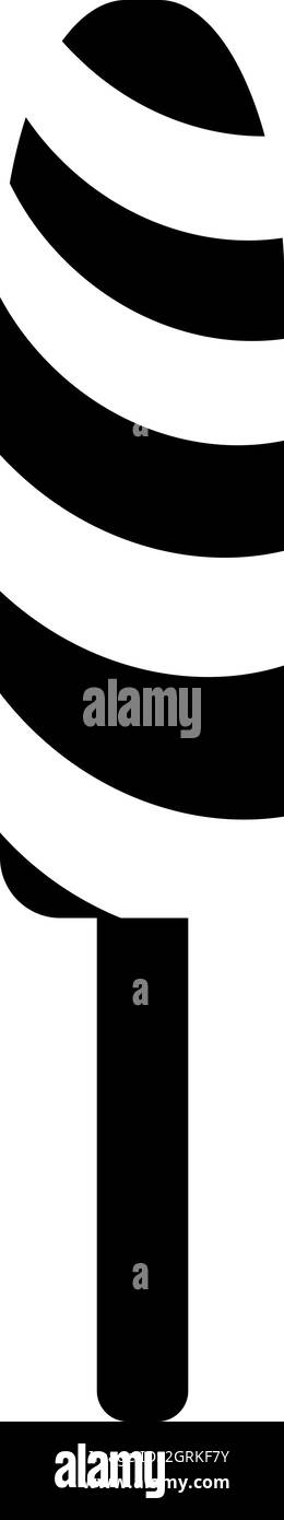 Frucht-Eis-Symbol, einfachen Stil Stock Vektor