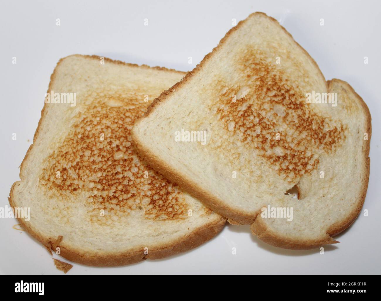 Frischer Toast direkt aus dem Toaster. Stockfoto