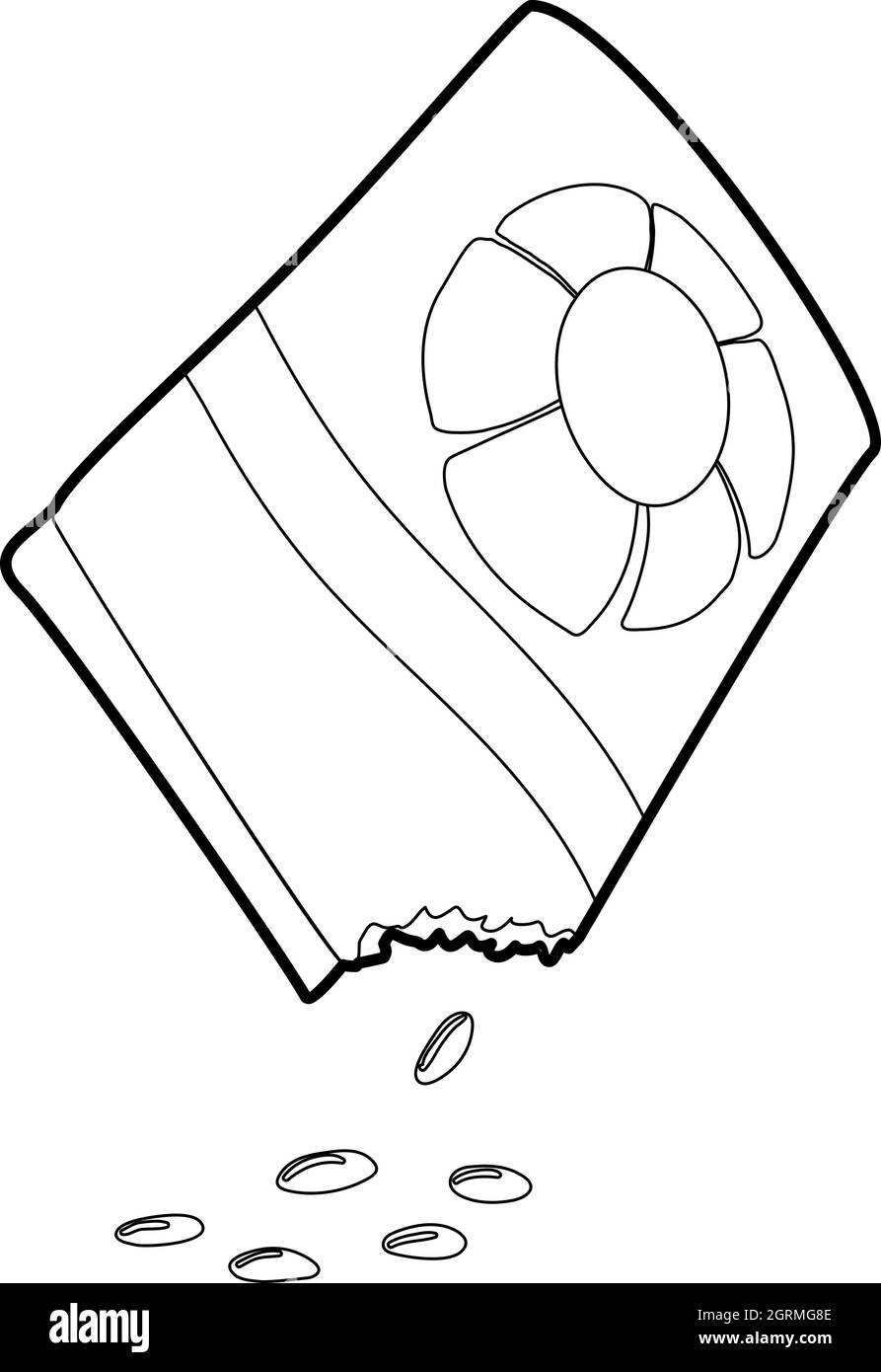 Tasche Blume Samen isometrischen 3d Stil-Ikone Stock Vektor