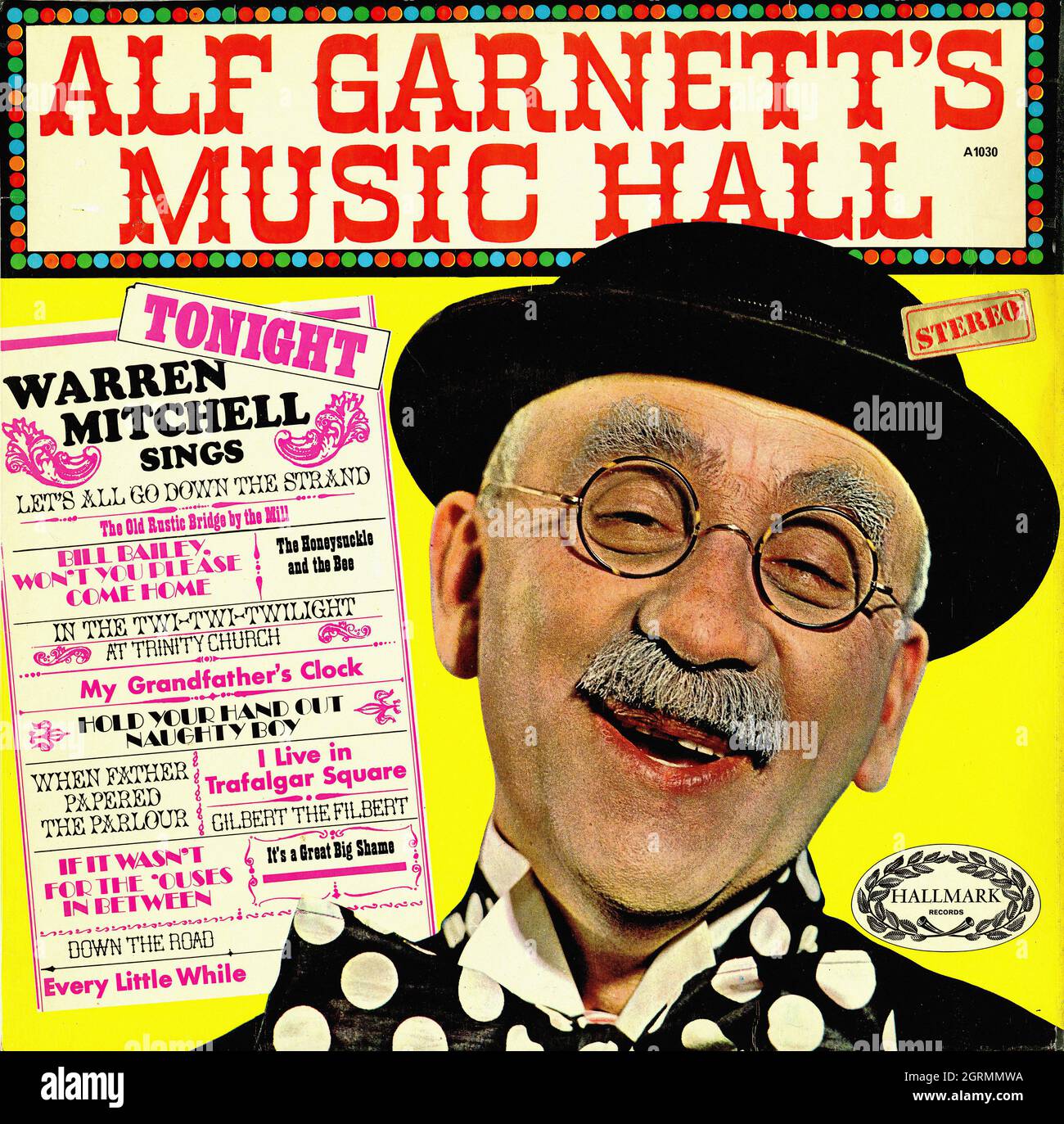 ALF Garnette's Music Hall - Vintage Vinyl Album Stockfoto