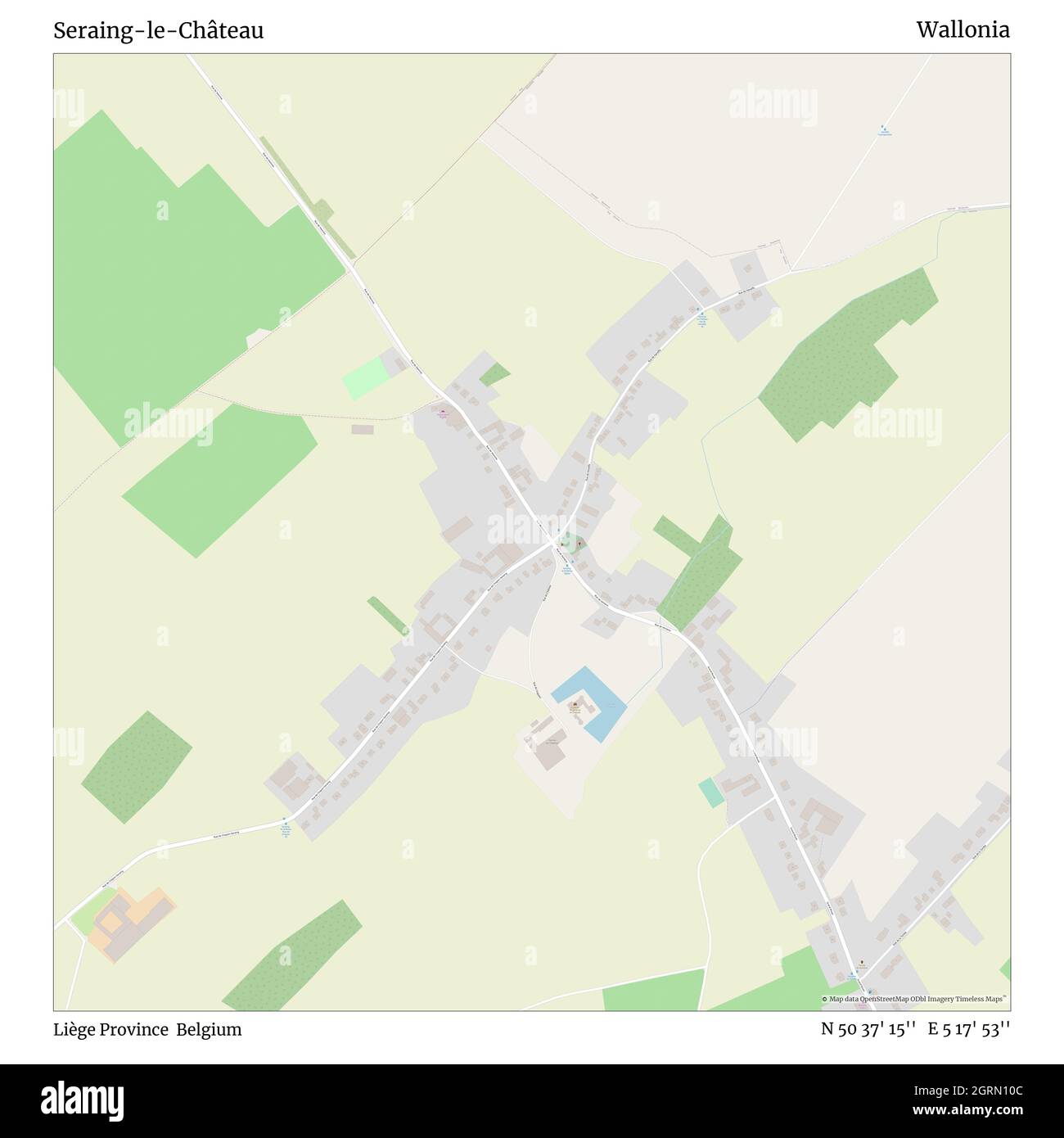 Seraing-le-Château, Provinz Liège, Belgien, Wallonien, N 50 37' 15'', E 5 17' 53'', map, Timeless Map veröffentlicht im Jahr 2021. Reisende, Entdecker und Abenteurer wie Florence Nightingale, David Livingstone, Ernest Shackleton, Lewis and Clark und Sherlock Holmes haben sich bei der Planung von Reisen zu den entlegensten Ecken der Welt auf Karten verlassen.Timeless Maps kartiert die meisten Orte auf der Welt und zeigt die Verwirklichung großer Träume Stockfoto