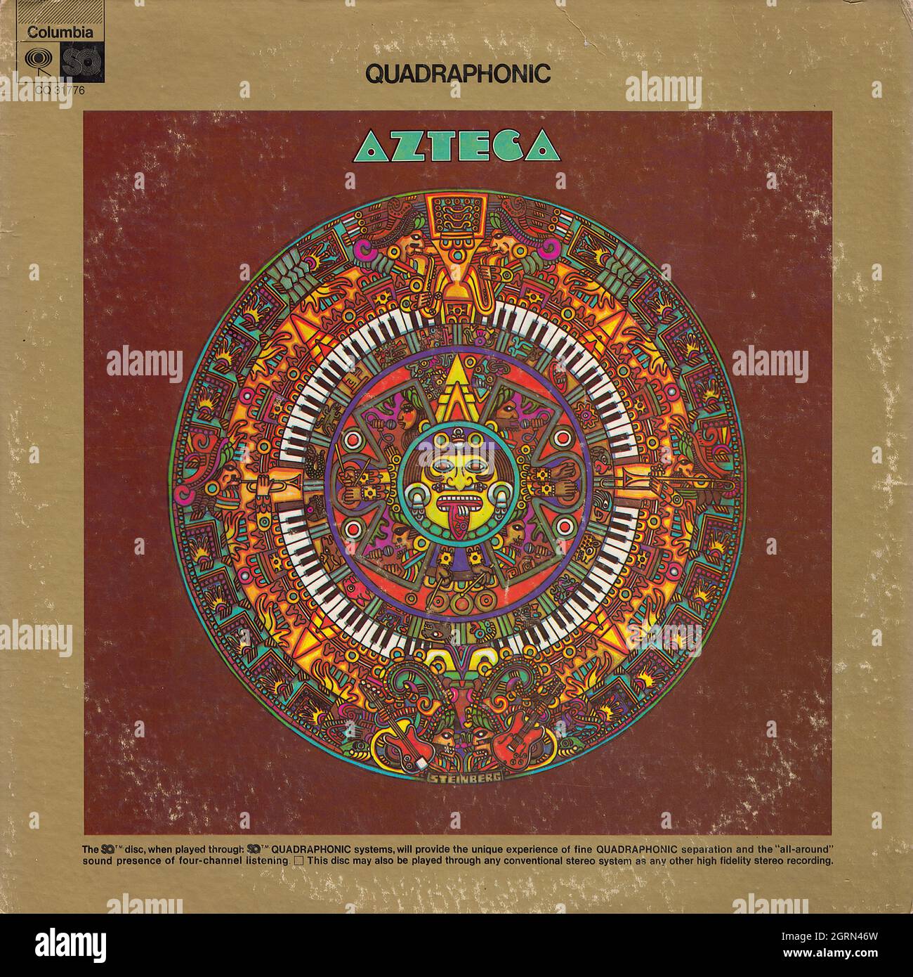 Azteca - Azteca - Vintage Vinyl Schallplattencover Stockfoto