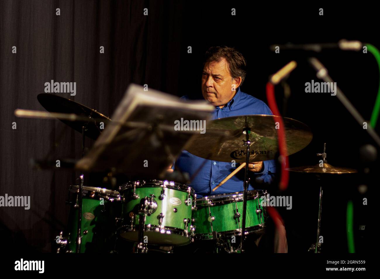 Clark Tracey - Art Themes und Alex Clarke Quintet - Herts Jazz Club - The Maltings Theatre - St Albans - Hertfordshire Stockfoto