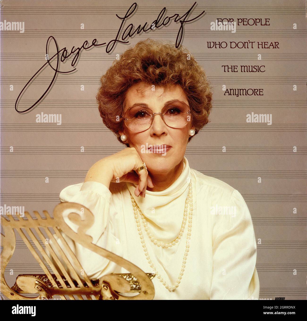 Joyce Landorf - für Leute, die die Musik nicht mehr hören - Vintage American Christian Vinyl Album Stockfoto