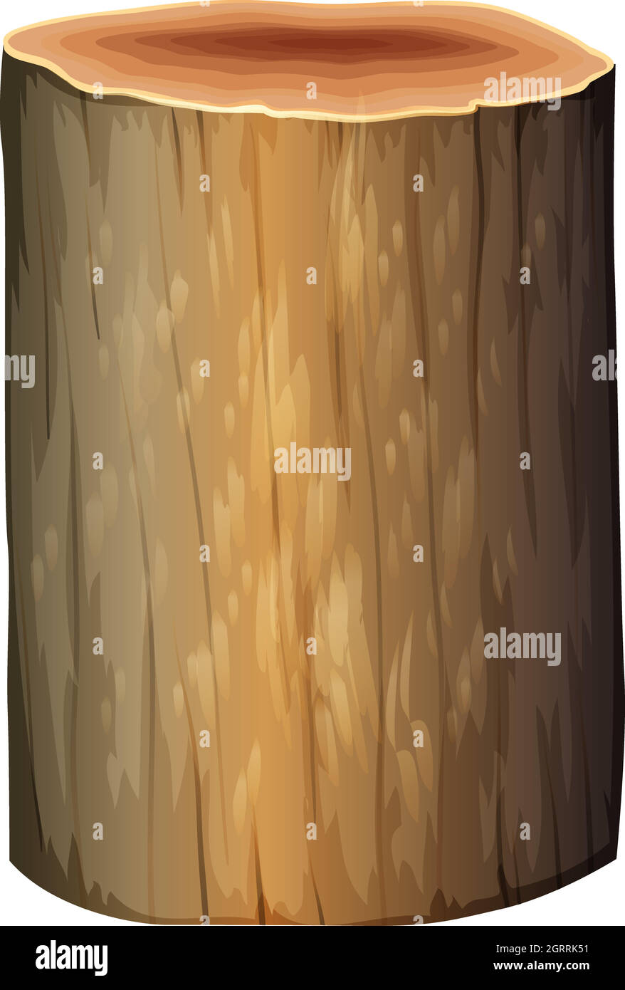 Ein großer Baumstamm Stock Vektor