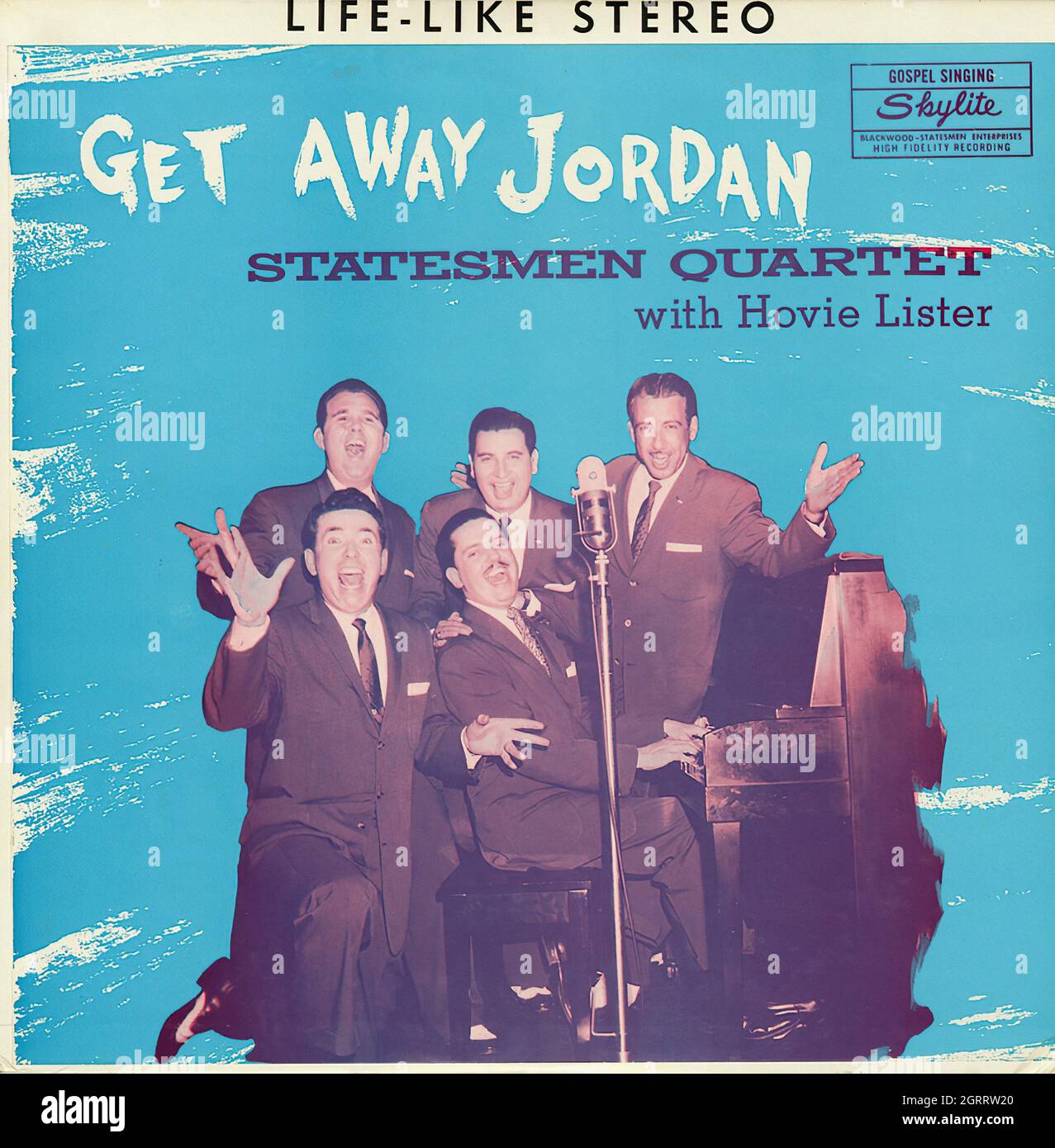 Statesman Quartet - Get Away Jordan - Vintage American Christian Vinyl Album Stockfoto