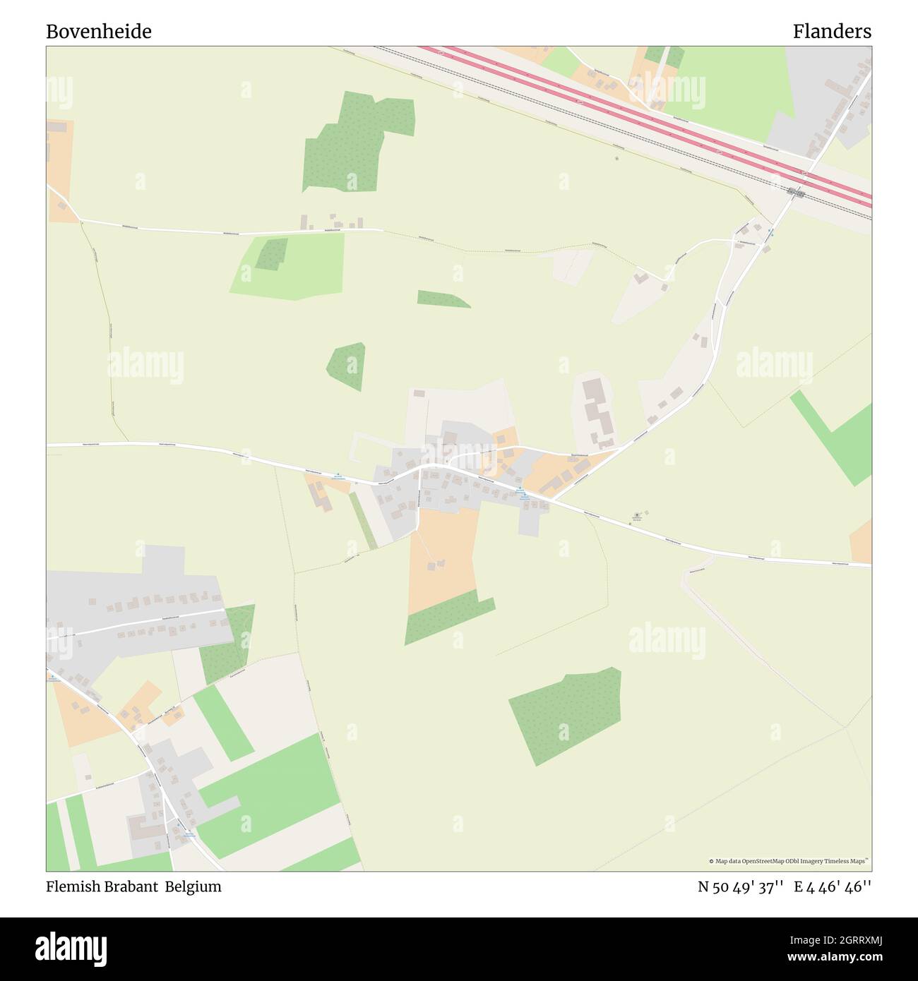 Bovenheide, Flämisch-Brabant, Belgien, Flandern, N 50 49' 37'', E 4 46' 46'', map, Timeless Map veröffentlicht im Jahr 2021. Reisende, Entdecker und Abenteurer wie Florence Nightingale, David Livingstone, Ernest Shackleton, Lewis and Clark und Sherlock Holmes haben sich bei der Planung von Reisen zu den entlegensten Ecken der Welt auf Karten verlassen.Timeless Maps kartiert die meisten Orte auf der Welt und zeigt die Verwirklichung großer Träume Stockfoto