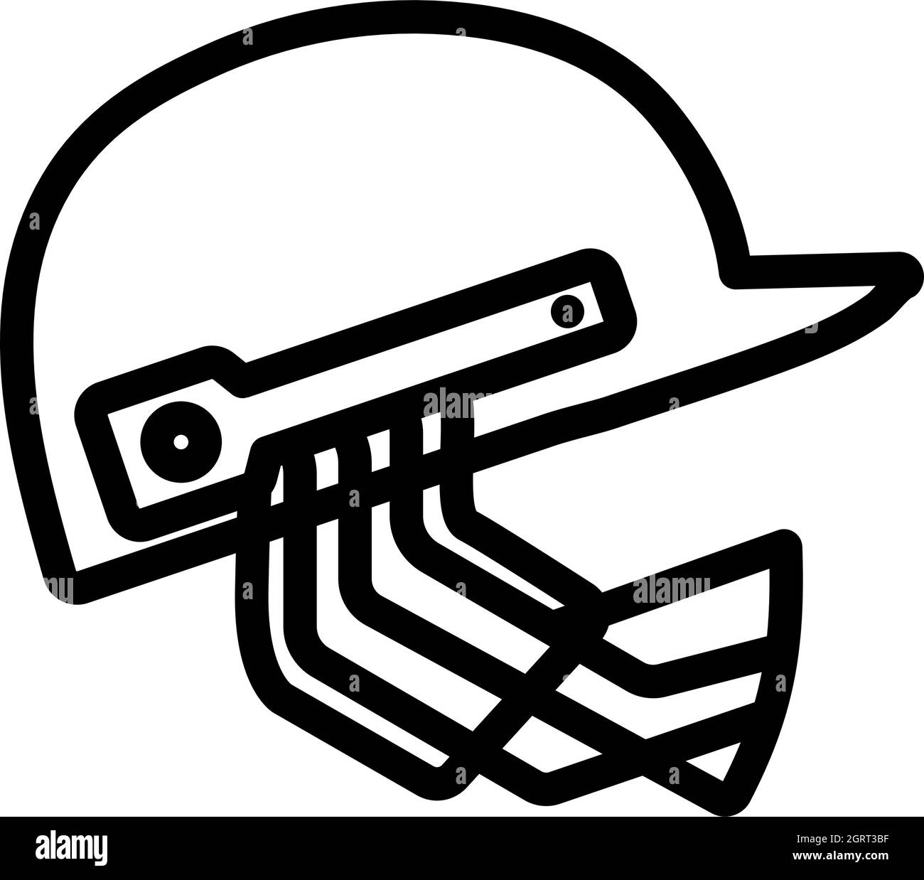 Kricket Helm Icon Stock Vektor