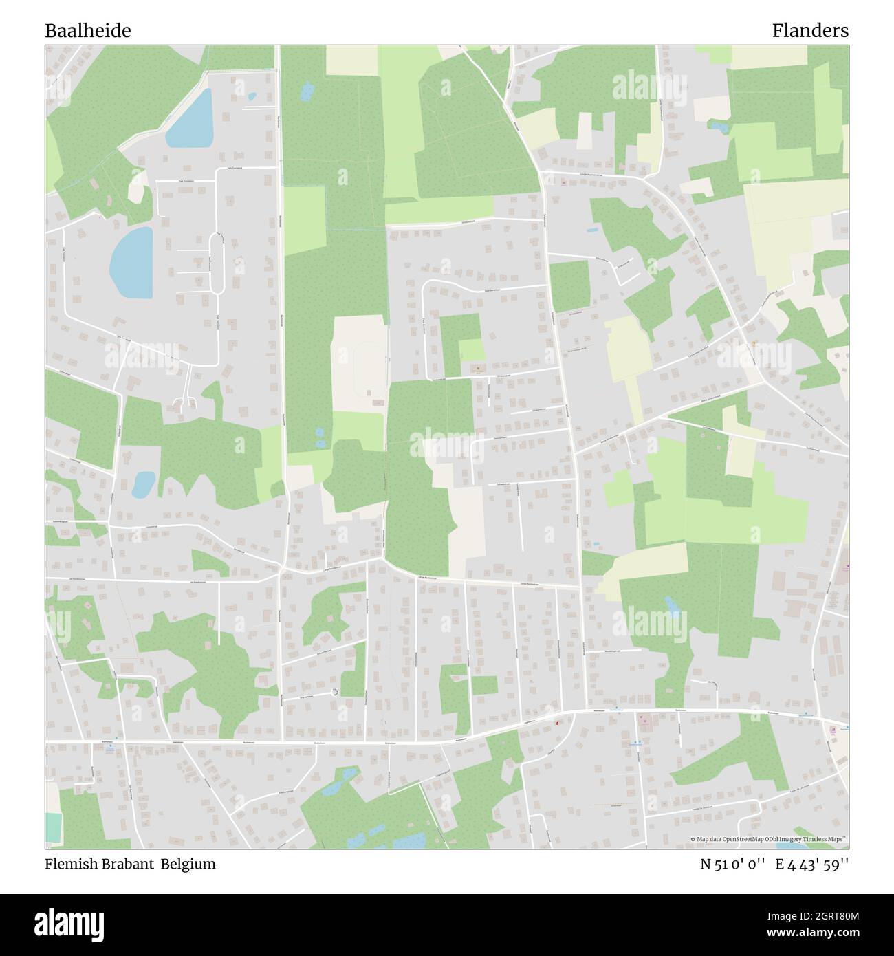 Baalheide, Flämisch-Brabant, Belgien, Flandern, N 51 0' 0''', E 4 43' 59'', map, Timeless Map veröffentlicht im Jahr 2021. Reisende, Entdecker und Abenteurer wie Florence Nightingale, David Livingstone, Ernest Shackleton, Lewis and Clark und Sherlock Holmes haben sich bei der Planung von Reisen zu den entlegensten Ecken der Welt auf Karten verlassen.Timeless Maps kartiert die meisten Orte auf der Welt und zeigt die Verwirklichung großer Träume Stockfoto