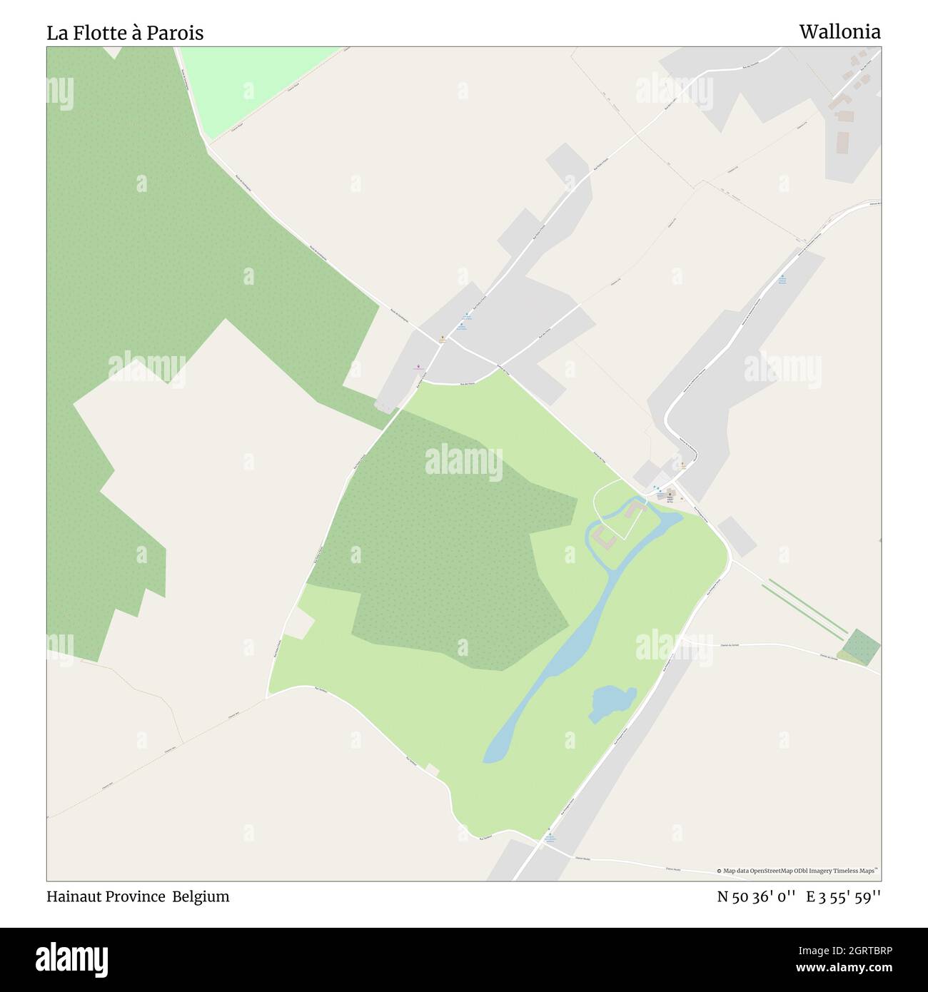 La Flotte à Parois, Provinz Hennegau, Belgien, Wallonien, N 50 36' 0'', E 3 55' 59'', map, Timeless Map veröffentlicht im Jahr 2021. Reisende, Entdecker und Abenteurer wie Florence Nightingale, David Livingstone, Ernest Shackleton, Lewis and Clark und Sherlock Holmes haben sich bei der Planung von Reisen zu den entlegensten Ecken der Welt auf Karten verlassen.Timeless Maps kartiert die meisten Orte auf der Welt und zeigt die Verwirklichung großer Träume Stockfoto