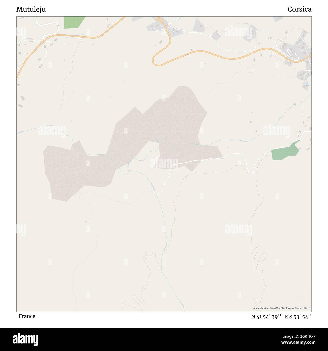 Mutuleju, , Frankreich, Korsika, N 41 54' 39'', E 8 53' 54'', Karte, Timeless Map veröffentlicht im Jahr 2021. Reisende, Entdecker und Abenteurer wie Florence Nightingale, David Livingstone, Ernest Shackleton, Lewis and Clark und Sherlock Holmes haben sich bei der Planung von Reisen zu den entlegensten Ecken der Welt auf Karten verlassen.Timeless Maps kartiert die meisten Orte auf der Welt und zeigt die Verwirklichung großer Träume Stockfoto