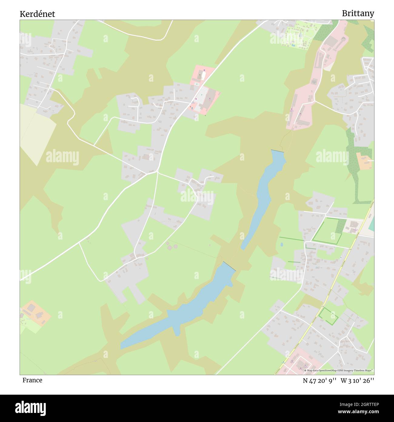 Kerdénet, , Frankreich, Bretagne, N 47 20' 9'', W 3 10' 26'', map, Timeless Map veröffentlicht im Jahr 2021. Reisende, Entdecker und Abenteurer wie Florence Nightingale, David Livingstone, Ernest Shackleton, Lewis and Clark und Sherlock Holmes haben sich bei der Planung von Reisen zu den entlegensten Ecken der Welt auf Karten verlassen.Timeless Maps kartiert die meisten Orte auf der Welt und zeigt die Verwirklichung großer Träume Stockfoto