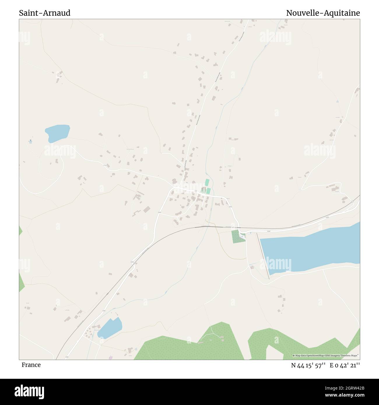 Saint-Arnaud, , Frankreich, Nouvelle-Aquitaine, N 44 15' 57'', E 0 42' 21'', map, Timeless Map veröffentlicht im Jahr 2021. Reisende, Entdecker und Abenteurer wie Florence Nightingale, David Livingstone, Ernest Shackleton, Lewis and Clark und Sherlock Holmes haben sich bei der Planung von Reisen zu den entlegensten Ecken der Welt auf Karten verlassen.Timeless Maps kartiert die meisten Orte auf der Welt und zeigt die Verwirklichung großer Träume Stockfoto