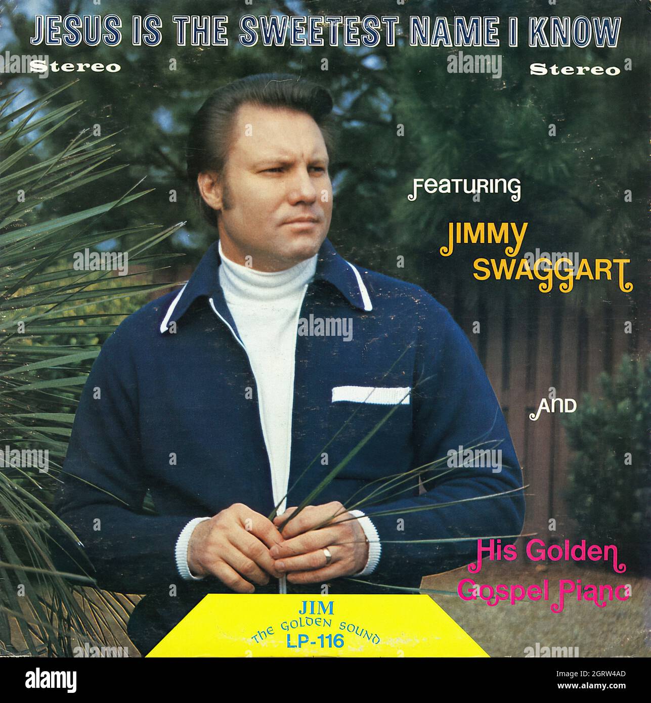 Jimmy Swaggart - Jesus ist der süßeste Name, den ich kenne - Vintage American Christian Vinyl Album Stockfoto